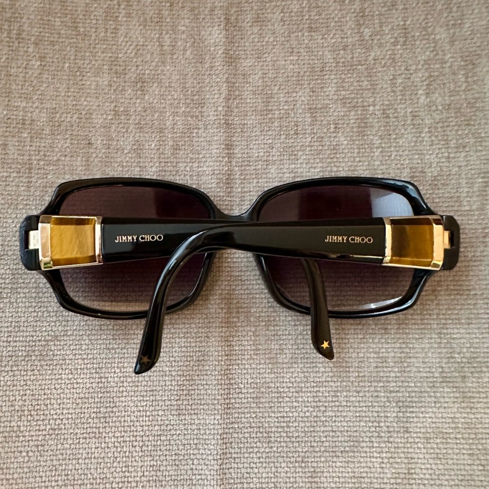 JIMMY CHOO Dark Brown Tiger’s Eye Sunglasses